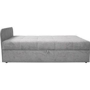 Schlafsofa ALINA Marla, grau (mittelgrau xbo 19), B:205cm H:73cm T:91cm, Struktur fein XBO (100% Polyester), Sofas, inkl. Stauraum, Armlehne wahlweise links ode rechts