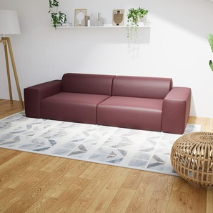 Schlafsofa Bordeauxrot - Elegantes, gemütliches Bettsofa: Hochwertige Qualität, einzigartiges Design - 266 x 72 x 107 cm, konfigurierbar