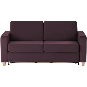 nehl Schlafsofa  Boston Deluxe ¦ lila/violett ¦ Maße (cm): B: 199 H: 91 T: 103