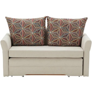 Schlafsofa  City ¦ beige ¦ Maße (cm): B: 146 H: 91 T: 95