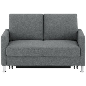 Schlafsofa platzsparend Fürth ¦ grau ¦ Maße (cm): B: 140 H: 90 T: 95