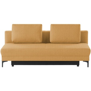 Schlafsofa mit Schlaffunktion Genua ¦ orange ¦ Maße (cm): B: 205 H: 89 T: 104