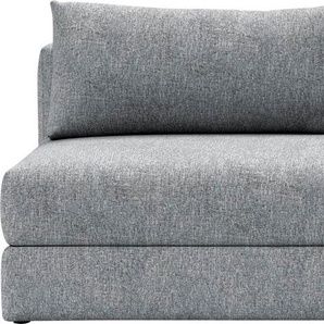 Schlafsofa INNOVATION LIVING ™ Osvald Sofas Gr. B/H/T: 200 cm x 87 cm x 105 cm, Polyester, grau (565 granit) Einzelsofas mit losen Rückenkissen