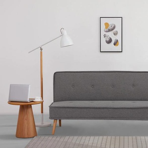 Schlafsofa INOSIGN ARBON,183cm, klappbarer 3-Sitzer mit verstellbarer Rückenlehne und Sofas Gr. B/H/T: 183 cm x 41 cm x 87,5 cm, Webstoff, grau (anthrazit) Einzelsofas Bettfunktion