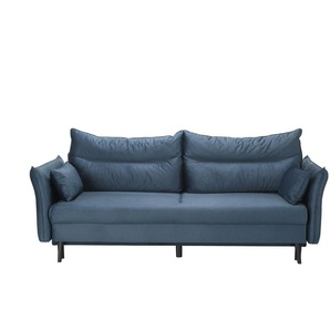 Schlafsofa  Isolde ¦ blau ¦ Maße (cm): B: 220 H: 94 T: 103