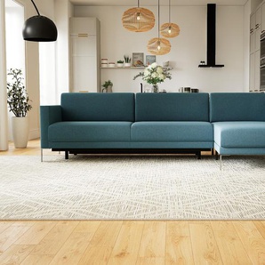 Schlafsofa Jeansblau - Elegantes, gemütliches Bettsofa: Hochwertige Qualität, einzigartiges Design - 304 x 81 x 162 cm, konfigurierbar