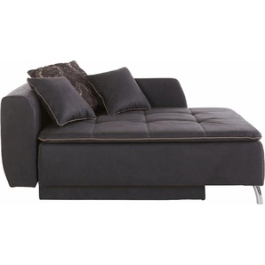 Schlafsofa JOCKENHÖFER GRUPPE Roman Sofas Gr. B/H/T: 177 cm x 88 cm x 114 cm, Lu x us-Microfaser, mit Bettfunktion-mit Bettkasten, grau Einzelsofas praktische Bettfunktion und Stauraum, Tonnentaschenfederkern