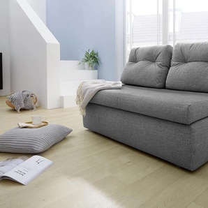 Schlafsofa JOCKENHÖFER GRUPPE Torben, grau, B:130cm T:85cm, Microfaser (100% Polyester), Sofas, Platzsparendes Sofa mit Gästebettfunktion und Stauraum