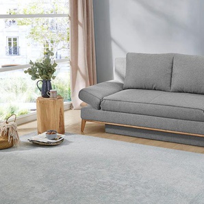 Schlafsofa JOCKENHÖFER GRUPPE Yann Sofas Gr. B/T: 198cm x 92cm, Feinstruktur, grau 2-Sitzer-Sofa Schlafsofa inklusive Bettfunktion, StauraumBettkasten, verstellbare Armlehnen Bestseller