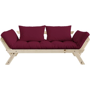 Schlafsofa KARUP DESIGN Bebop Sofas Gr. natur, bunt (bordeauxrot) inkl. Futonmatratze