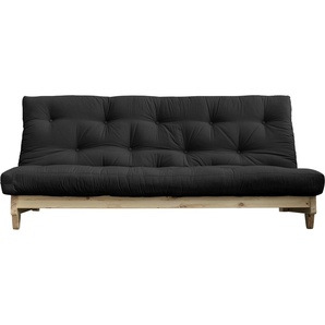 Schlafsofa KARUP DESIGN Fresh, grau (dunkelgrau), Gestell natur, Sofas, inkl. Futonmatratze