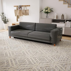 Schlafsofa Kiesgrau - Elegantes, gemütliches Bettsofa: Hochwertige Qualität, einzigartiges Design - 248 x 75 x 98 cm, konfigurierbar