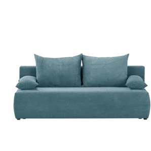 Schlafsofa Libia - türkis/petrol - Materialmix - 200 cm - 90 cm - 91 cm | Möbel Kraft