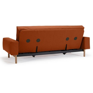 Schlafsofa Nereto, orange, 140x200 cm