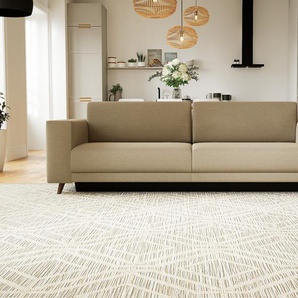 Schlafsofa Sandbeige - Elegantes, gemütliches Bettsofa: Hochwertige Qualität, einzigartiges Design - 248 x 75 x 98 cm, konfigurierbar