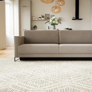 Schlafsofa Sandgrau - Elegantes, gemütliches Bettsofa: Hochwertige Qualität, einzigartiges Design - 224 x 75 x 98 cm, konfigurierbar