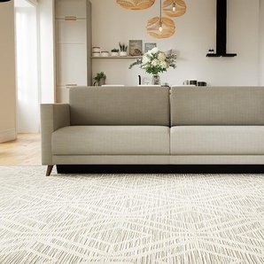 Schlafsofa Sandgrau - Elegantes, gemütliches Bettsofa: Hochwertige Qualität, einzigartiges Design - 225 x 75 x 98 cm, konfigurierbar