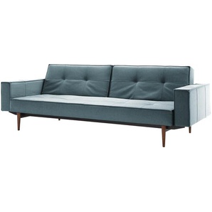 Schlafsofa Splitback VI Blau Stoff Mixed Dance 243 x 79 x 96cm Retro