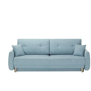 Schlafsofa - türkis/petrol - Materialmix - 220 cm - 90 cm - 90 cm | Möbel Kraft