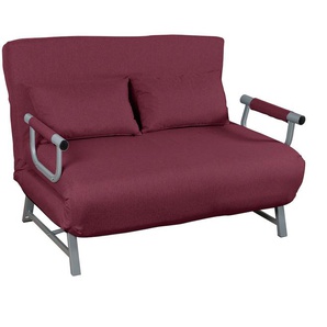 Schlafsofa VCM Schlafsofa Couch Kolino mit Schlaffunktion Gr. 127, rot, B:127cm H:95cm T:78cm, Obermaterial: 90% Textilmaterial TEXMAT. 10% Holz Wood., Sofas