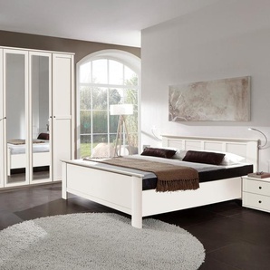 Schlafzimmer-Set WIMEX Chalet Schlafzimmermöbel-Sets weiß Komplett Schlafzimmer mit dekorativen Aufleistungen Bestseller