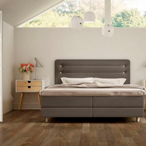 Schlaraffia Boxspringbett Fidelio, inkl. BULTEX® Topper, Holzfuß in Eiche