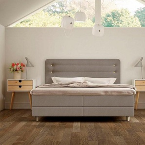 Schlaraffia Boxspringbett Fidelio, inkl GELTEX® Next Topper, Holzfuß in Eiche