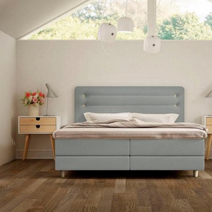 Schlaraffia Boxspringbett Fidelio, inkl GELTEX® Next Topper, Holzfuß in Eiche