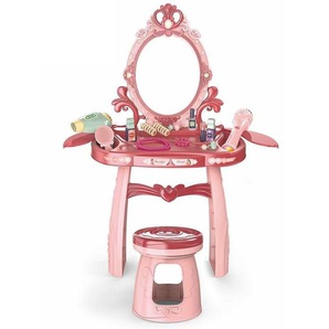 Viking Choice - Schminktisch für Kinder – Schminktisch mit Spiegel – 44 x 24,5 x 76 cm – rosa