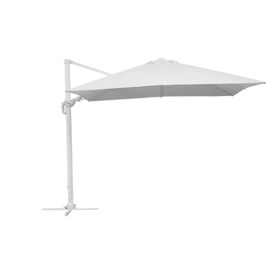 Schneider Schirme Ampelschirm Rhodos Twist Bianco - weiß - Materialmix - 300 cm - 263 cm | Möbel Kraft