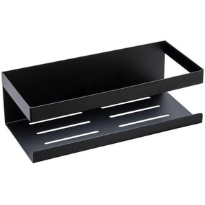 Schöner Wohnen Duschablage Meleto, Schwarz, Metall, eckig, 25x8x11.5 cm, Badaccessoires, Duschzubehör, Duschregal