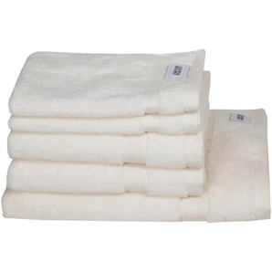 Schöner Wohnen Frottierset SW-Cuddly, Weiß, Textil, 5-teilig, Uni, Oeko-Tex® Standard 100, saugfähig, Aufhängeschlaufe, angenehm weich, hochwertige Qualität, schnelltrocknend, Badtextilien, Handtücher