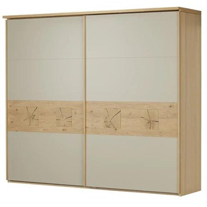 SCHÖNER WOHNEN Kollektion Schwebetürenschrank  Multiline ¦ beige ¦ Maße (cm): B: 275,7 H: 235,4 T: 68