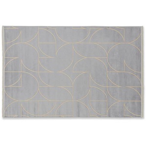 Schöner Wohnen Webteppich Magic, Grau, Gold, Textil, rechteckig, 160x230 cm, für Fußbodenheizung geeignet, antistatisch, pflegeleicht, Teppiche & Böden, Teppiche, Moderne Teppiche