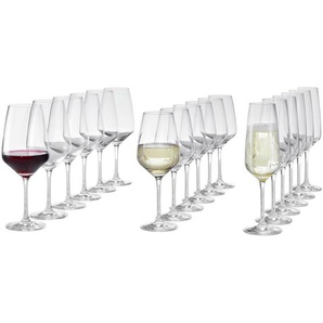 Schott Zwiesel Gläserset Taste Premium, Klar, Glas, 18-teilig, Grüner Punkt, Made in Germany, Essen & Trinken, Gläser, Gläser-Sets