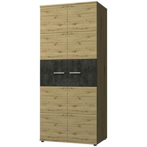 Schrank  Nina | holzfarben | 87 cm | 200 cm | 56 cm |