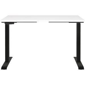 Schreibtisch GERMANIA Jet, elektrisch höhenverstellbar Tische Gr. B/H/T: 120cm x 72cm x 80cm, schwarz-weiß (weiß/schwarz + schwarz weiß) moderne Farbvariationen, Breite 120140160180 cm, Made in Germany