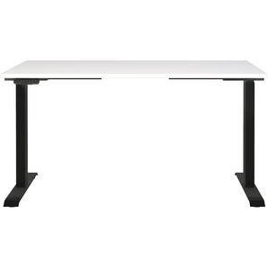 Schreibtisch GERMANIA Jet, elektrisch höhenverstellbar Tische Gr. B/H/T: 140cm x 72cm x 80cm, schwarz-weiß (weiß/schwarz + schwarz weiß) moderne Farbvariationen, Breite 120140160180 cm, Made in Germany