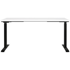 Schreibtisch GERMANIA Jet, elektrisch höhenverstellbar Tische Gr. B/H/T: 160cm x 72cm x 80cm, schwarz-weiß (weiß/schwarz + schwarz weiß) moderne Farbvariationen, Breite 120140160180 cm, Made in Germany