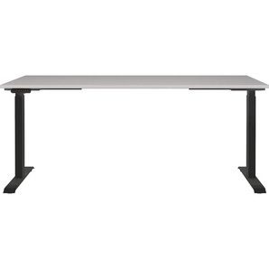 Schreibtisch GERMANIA Jet, elektrisch höhenverstellbar Tische Gr. B/H/T: 180cm x 72cm x 80cm, beige (kaschmir/schwarz + schwarz kaschmir) moderne Farbvariationen, Breite 120140160180 cm, Made in Germany