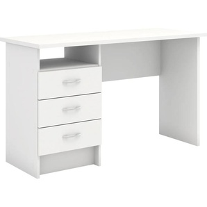 Schreibtisch HOME AFFAIRE Function Plus, Arbeitstisch, Bürotisch Tische Gr. B/H/T: 120 cm x 72,6 cm x 48,1 cm, weiß Schreibtische mit 3 Schubladen, Breite 120 cm, Tiefe 48 cm