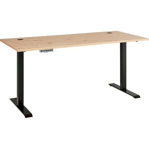 Schreibtisch INNOSTYLE Tische Gr. B/H/T: 160cm x 72cm x 77cm, braun (artisan eiche + schwarz artisan eiche)