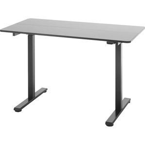 Schreibtisch MCA FURNITURE Nakuru Tische Gr. B/H/T: 120 cm x 72 cm x 60 cm, schwarz (schwarz, schwarz, schwarz) Schreibtische elektrisch höhenverstellbar von 72-122 cm, Breite 120 cm