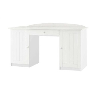 Schreibtisch  Nordic White ¦ weiß ¦ Maße (cm): B: 145 H: 74 T: 60