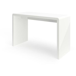 Schreibtisch - weiß - Materialmix - 120 cm - 78,5 cm | Möbel Kraft