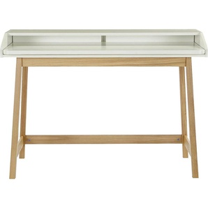 Schreibtisch WOODMAN St. James Tische Gr. B/H/T: 115cm x 84cm x 47cm, weiß (weiß/eiche + eiche weiß) Home Office Schreibtisch, Laptoptisch