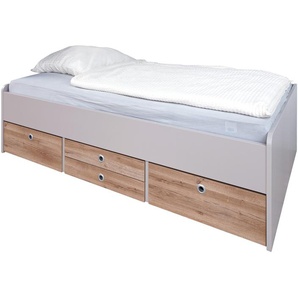 Schubkastenbett - holzfarben - Materialmix - 127 cm - 54,5 cm | Möbel Kraft