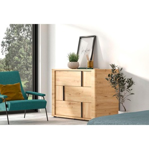 Schubkastenkommode GAMI Confidence Sideboards Gr. B/H/T: 121cm x 80cm x 45cm, 3 St., braun (eiche artisan) Schubladenkommode aus Kiefernholz