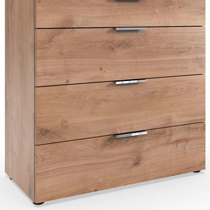 Schubkastenkommode WIMEX Level by fresh to go Sideboards Gr. B/H/T: 81cm x 84cm x 41cm, 4 St., braun (plankeneiche nachbildung) 4 Schubladen mit soft-close Funktion, 81cm breit, 84cm hoch