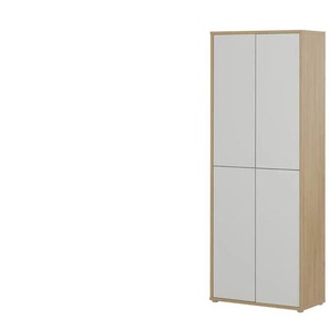 Mehrzweckschrank  Bolognano ¦ grau ¦ Maße (cm): B: 74,3 H: 192 T: 34,8